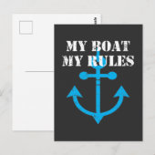 Boat Captain Statement Boating Humor Anchor Briefkaart (Voorkant / Achterkant)