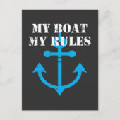 Boat Captain Statement Boating Humor Anchor Briefkaart (Voorkant)