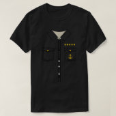 Boat Captain Uniform Costume  T-shirt (Design voorkant)