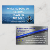 BOAT CAPTAINE - Sjabloon voor visitekaartjes (Voorkant / Achterkant)