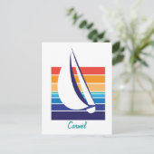 Boat Color Square_Carmel Briefkaart (Staand voorkant)