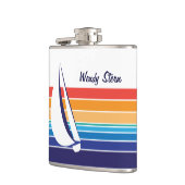 Boat Color Square_horizontal huts_personalized Heupfles (Links)