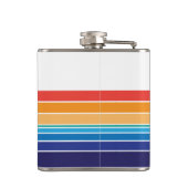 Boat Color Square_horizontal huts_personalized Heupfles (Achterkant)