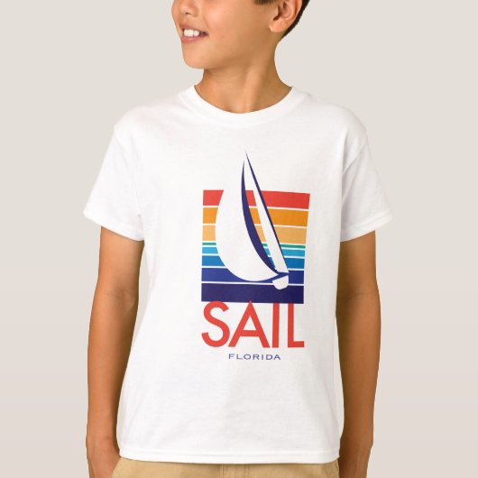 Boat Color Square_SAIL Florida T-shirt (Voorkant)