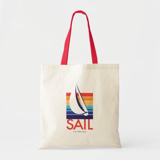 Boat Color Square_SAIL Florida Tote Bag (Voorkant)