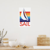 Boat Color Square_SAIL poster (Keuken)