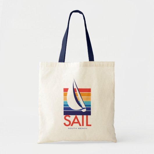 Boat Color Square_Sail South Beach Tote Bag (Voorkant)