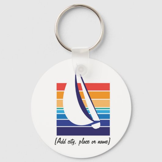Boat Color Square_Sjabloon sleutelhanger (Voorkant)
