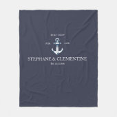 Boat crew for life fleece deken (Voorkant)