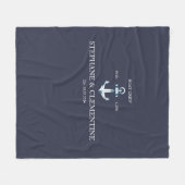 Boat crew for life fleece deken (Voorkant (Horizontaal))