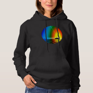 Boat dat naar de zon gaat hoodie