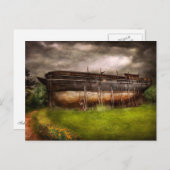 Boat - De bouw van de ark van Noah Briefkaart (Voorkant / Achterkant)
