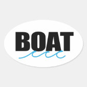 Boat decal ovale sticker (Voorkant)