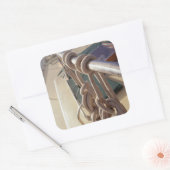 Boat Deck Vierkante Sticker (Envelop)