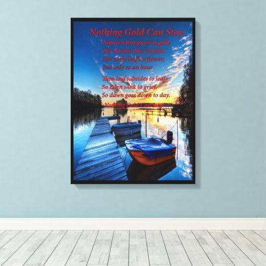Boat Dock Canvas Afdruk (Insitu (Houten vloer))