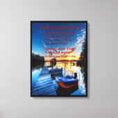 Boat Dock Canvas Afdruk (Voorkant)