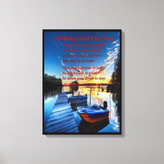 Boat Dock Canvas Afdruk (Voorkant)