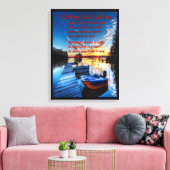 Boat Dock Canvas Afdruk (Insitu (Woonkamer))