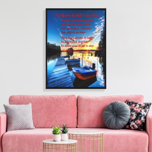 Boat Dock Canvas Afdruk (Insitu (Woonkamer))
