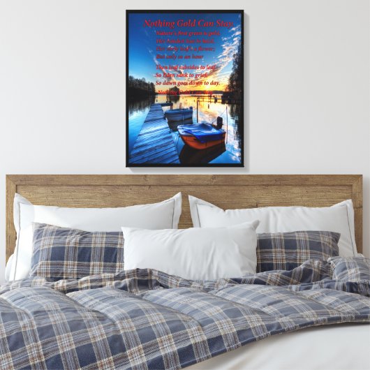 Boat Dock Canvas Afdruk (Insitu (Slaapkamer))