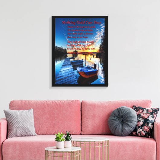 Boat Dock Canvas Afdruk (Insitu (Woonkamer))