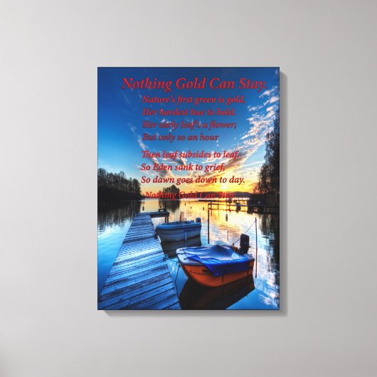 Boat Dock Canvas Afdruk (Voorkant)