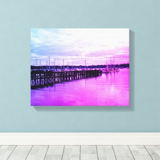 Boat Dock Canvas Afdruk (Insitu (Houten vloer))