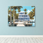 Boat Dock Canvas Print (Insitu (Houten vloer))