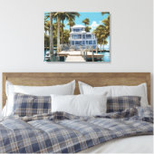 Boat Dock Canvas Print (Insitu (Slaapkamer))