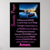 Boat Dock de Serenity Prayer Poster (Voorkant)