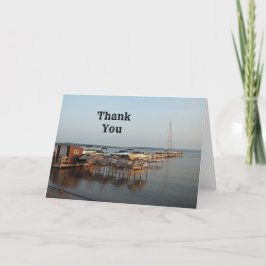 Boat Dock Lake Michigan Bedankkaart