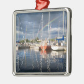 Boat Dock op Marina Foto Metalen Ornament (Links)