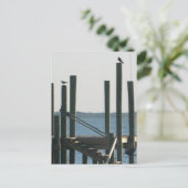 Boat Docks in Dusk Briefkaart (Staand voorkant)
