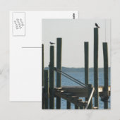 Boat Docks in Dusk Briefkaart (Voorkant / Achterkant)