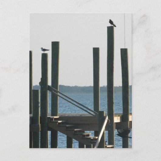 Boat Docks in Dusk Briefkaart (Voorkant)