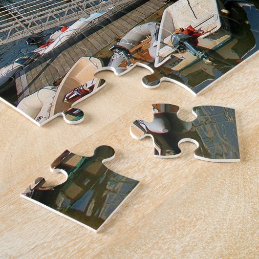 Boat Docks in Northport Harbour op Long Island NY Legpuzzel (Zijkant)