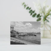 Boat Docks met Bridge Street Clock Tower Briefkaart (Staand voorkant)