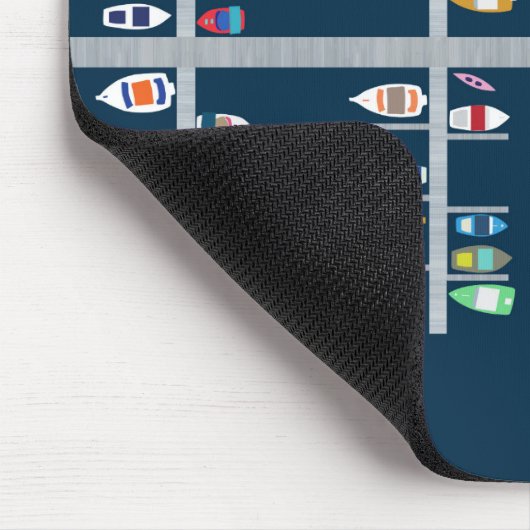 Boat Docks - Multi on Navy Muismat (Hoek)