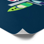 Boat Docks-Multi op marine Poster (Hoek)