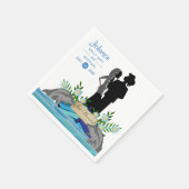 Boat Dolphin Wedding Servet (Hoek)