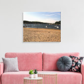 BOAT EN BEACH SCENE CANVAS AFDRUK (Insitu (Woonkamer))