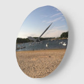 BOAT EN BEACH SCENE GROTE KLOK (Hoek)
