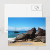 Boat en strand, Paraty, Brazilië Briefkaart (Voorkant / Achterkant)