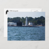 Boat en vuurtoren briefkaart (Voorkant / Achterkant)