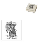  Boat Ex Libris Bibliotheek Boek Rubberstempel (Gestempeld)