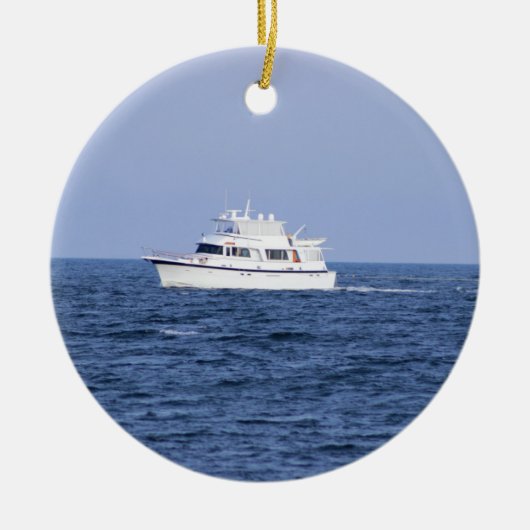 Boat-foto Keramisch Ornament (Voorkant)