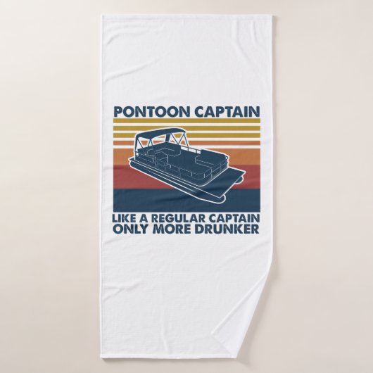 Boat Gift | Funny  Pontoon Boat Gift Idee Badhanddoek (Badhanddoek)