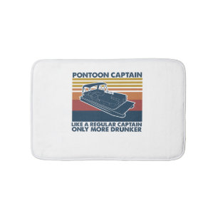 Boat Gift   Funny  Pontoon Boat Gift Idee Badmat