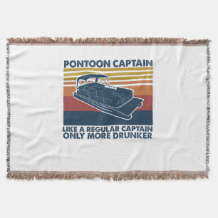 Boat Gift Funny Pontoon Boat Gift Idee Deken