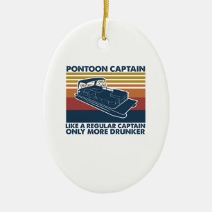Boat Gift Funny Pontoon Boat Gift Idee Keramisch Ornament
